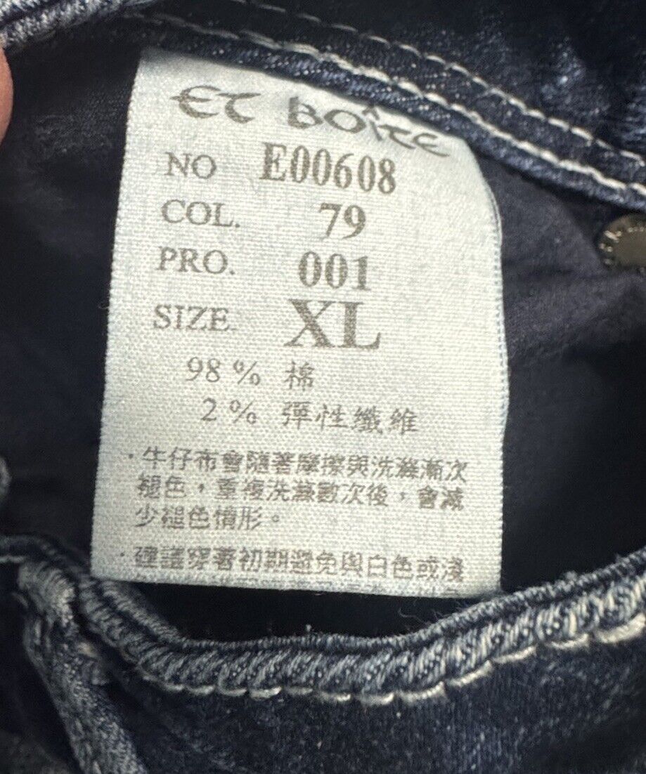 Et Boite Women's Jeans  Blue Size XL