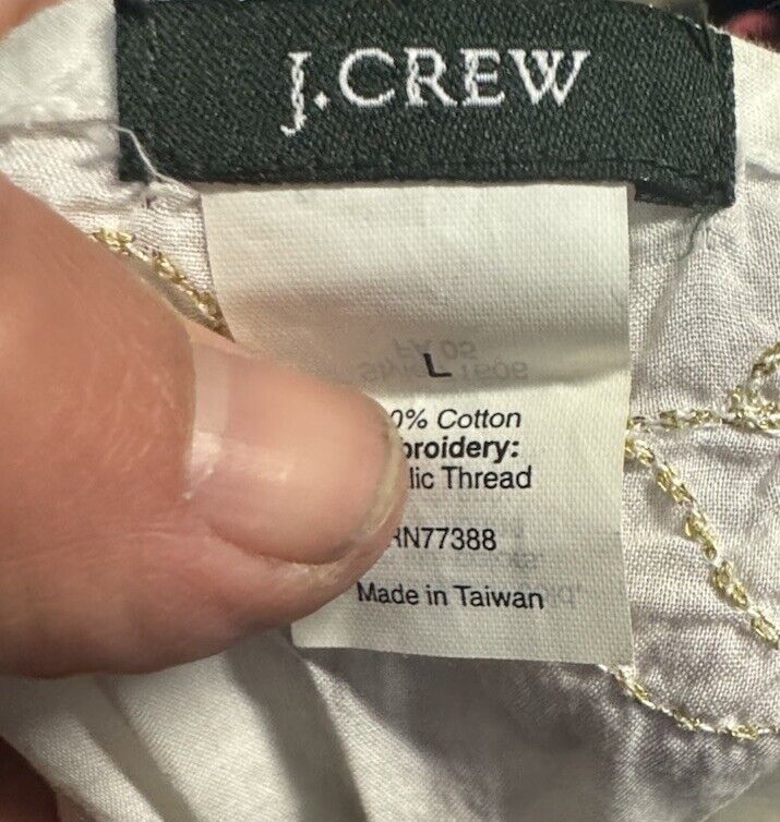 J.CREW Shirt Dress Womens Large