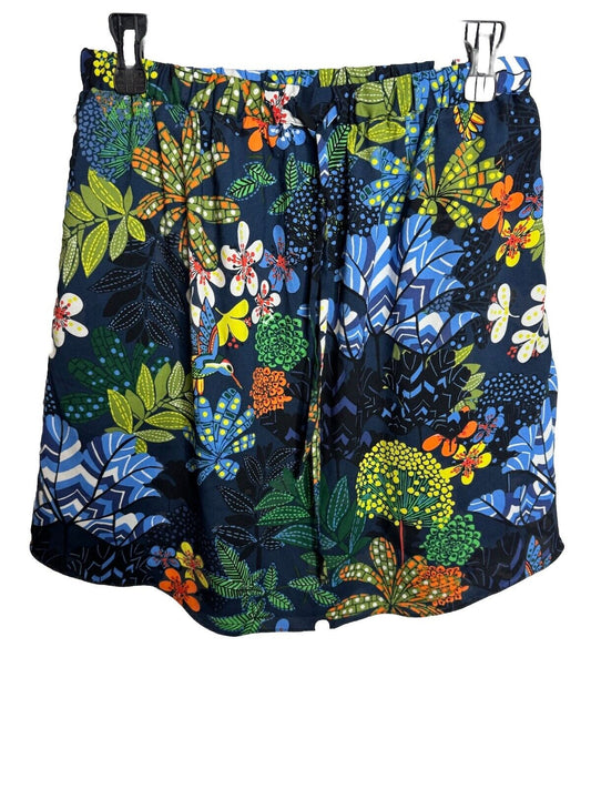 Loft Smocked Floral Skirt with Smocked Elasticized Waist in Small