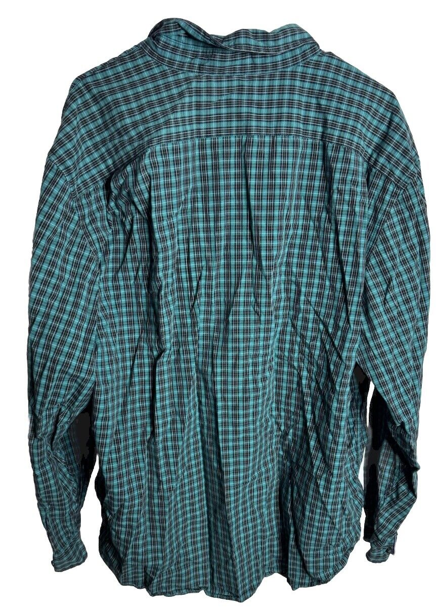Nautica Mens Button Down Shirt Wrinkle Resistant Long Sleeve Plaid 2XL