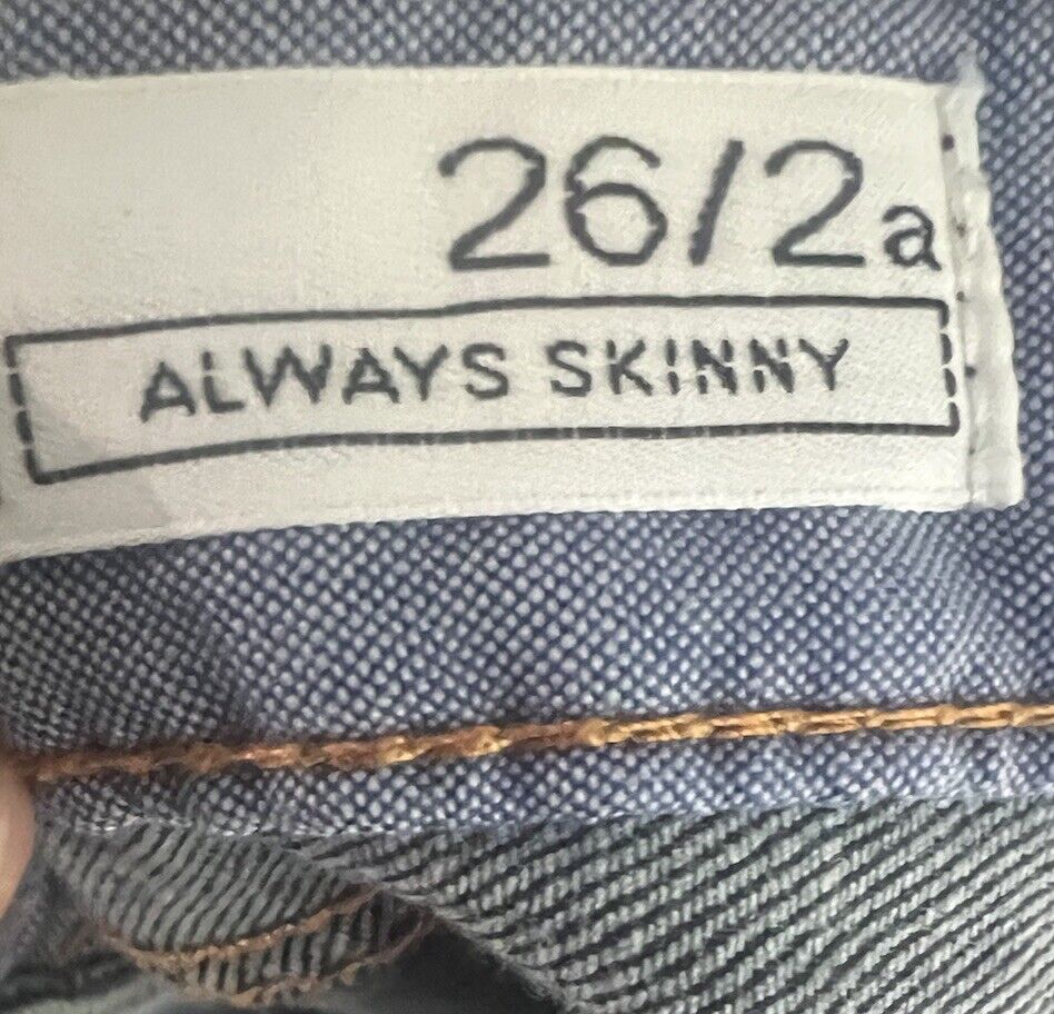 Gap 1969 Jeans Women's Size 26/2 Navy Blue Denim Always Skinny Low