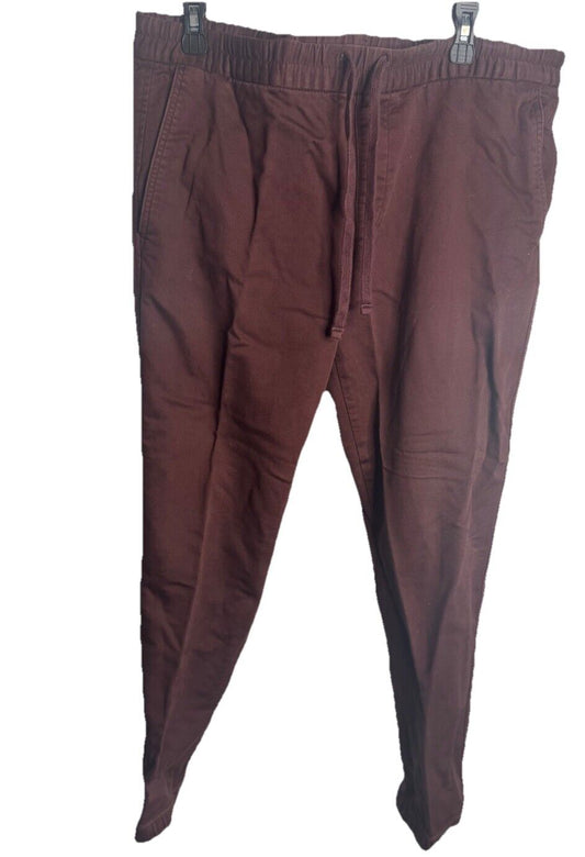 Banana Republic Mens Travel Jogger Pants Size Medium Cotton Stretch Flat Front