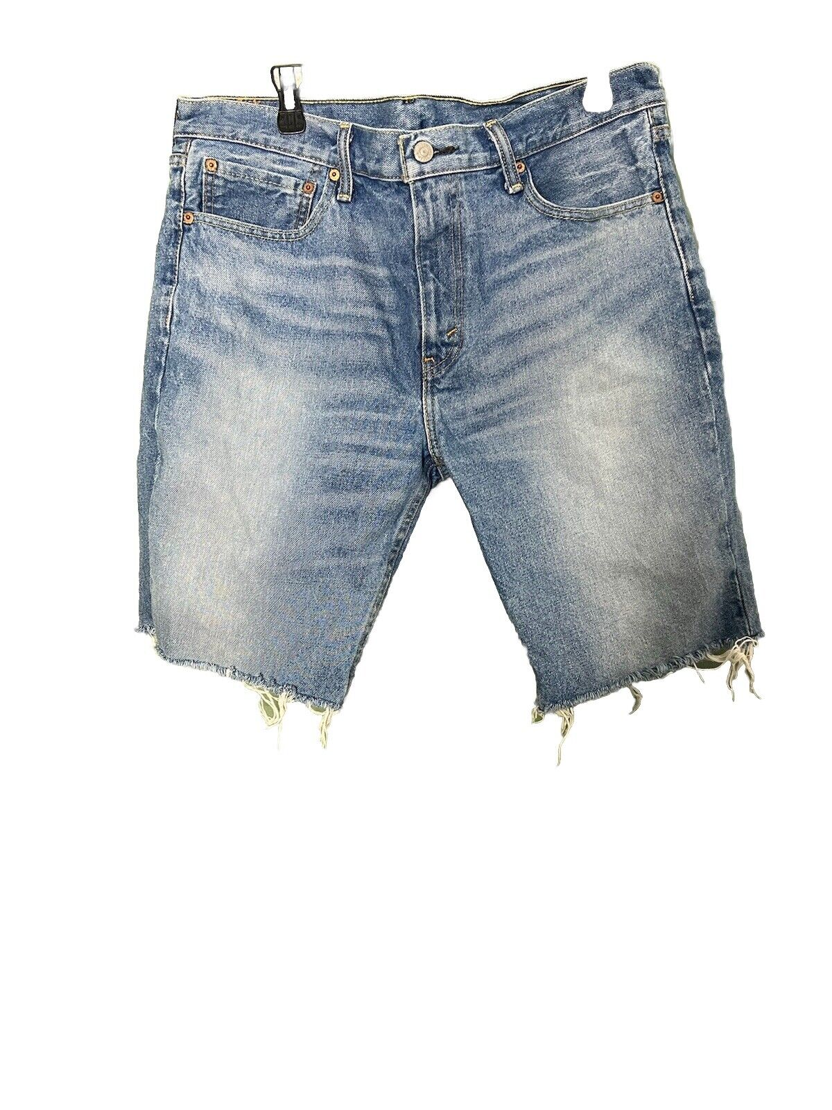 Levi's Shorts 511 Gray Distressed Denim Men's Size 36 Pockets Slim Fit