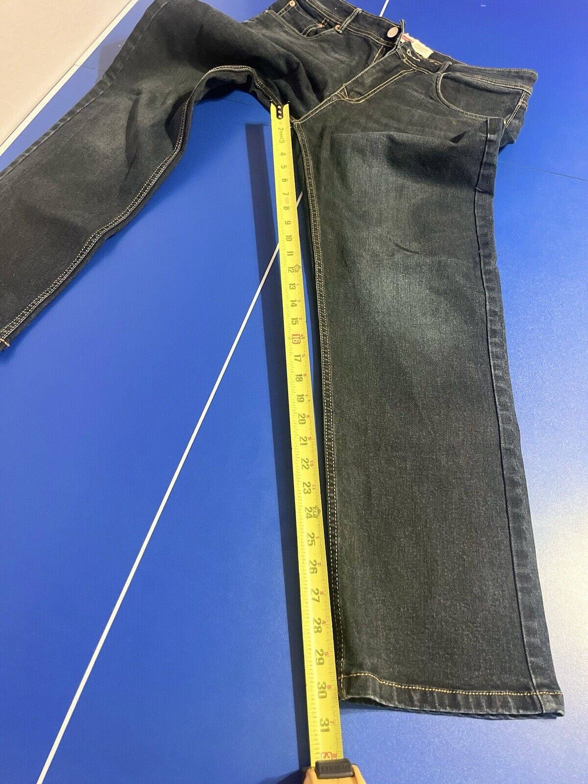 Levi's Narrow Fit Pants Mens 36 x 30 Regular Fit Straight Leg Blue Denim Jeans