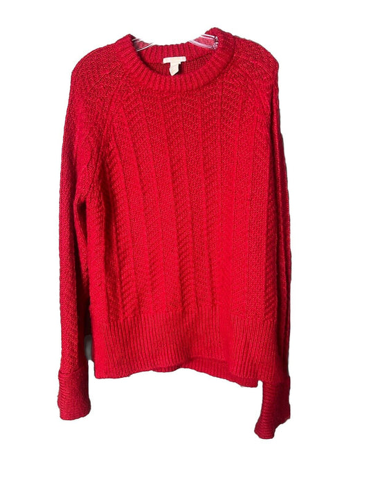 H & M Womens Size Medium Long Sleeve Sweater Knit Cotton Quality Top