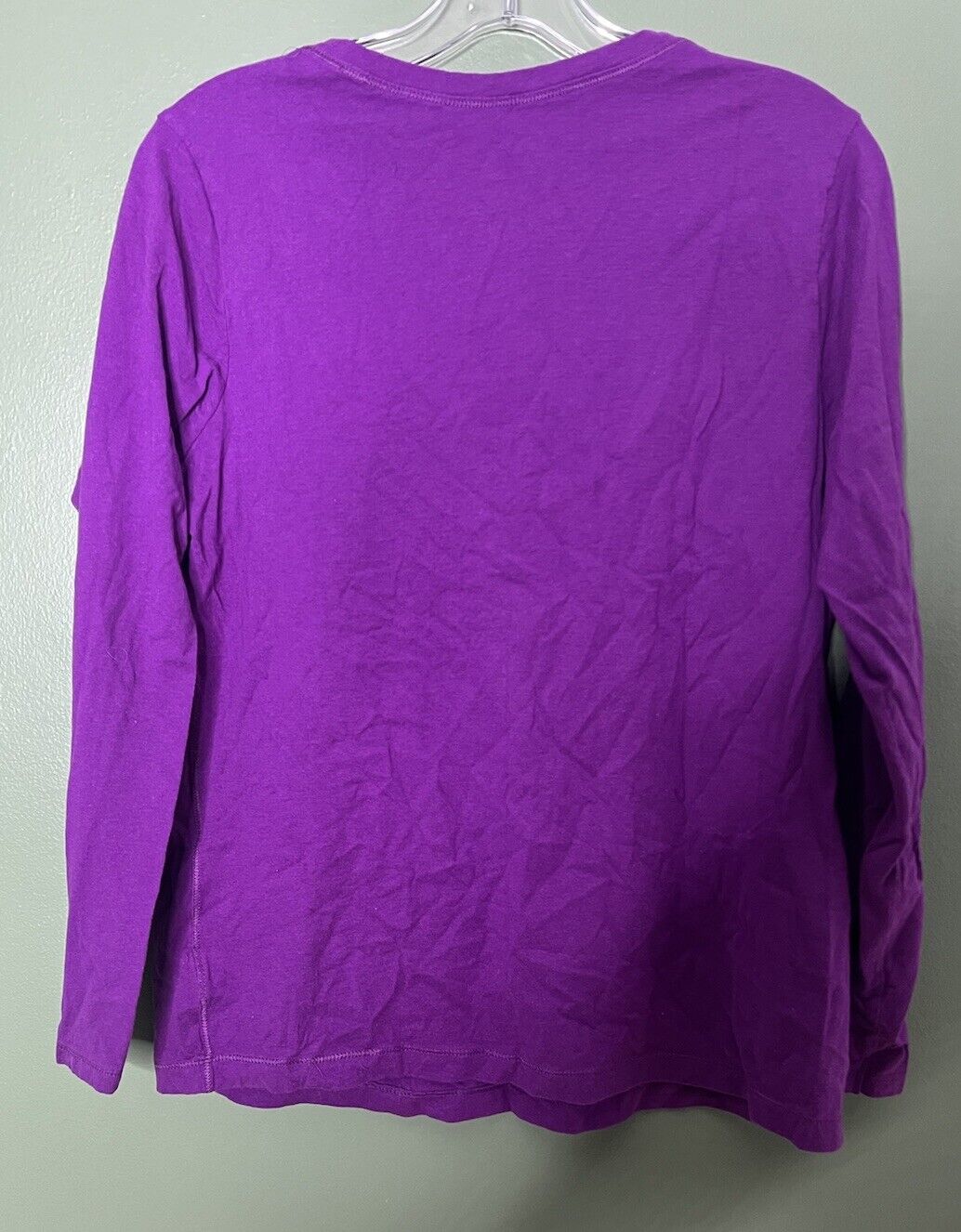Champion Women's V-neck Tee T-shirt Long Sleeve