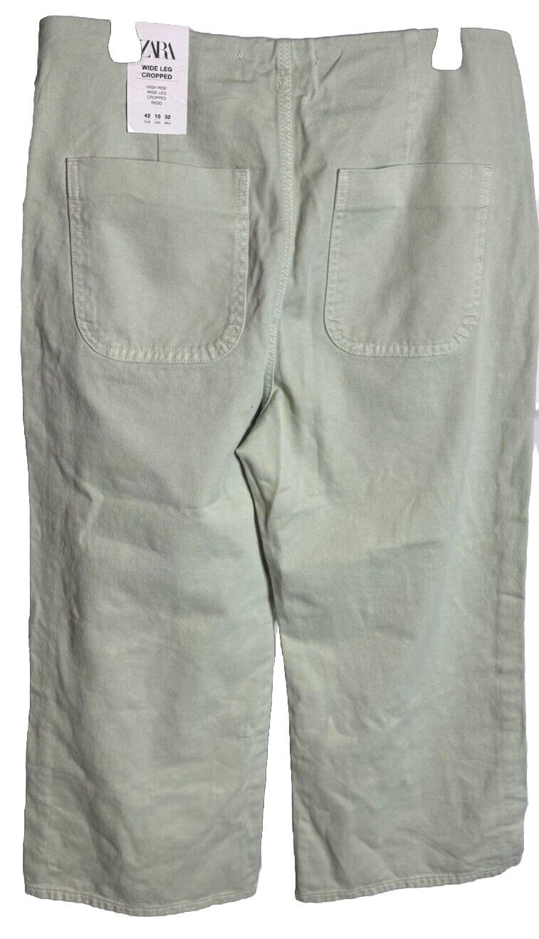 Zara Jeans Womens 10 Straight Wide Leg *