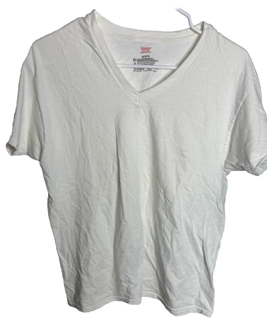 Hanes Mens V Neck T Shirt Medium