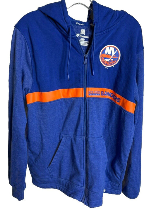 New York Islanders Full Zip Up Hoodie Jacket Men’s Size Large Vintage Look