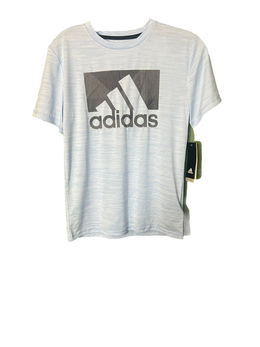 Adidas Boys Blue T Shirt Short Sleeve Medium 10 12
