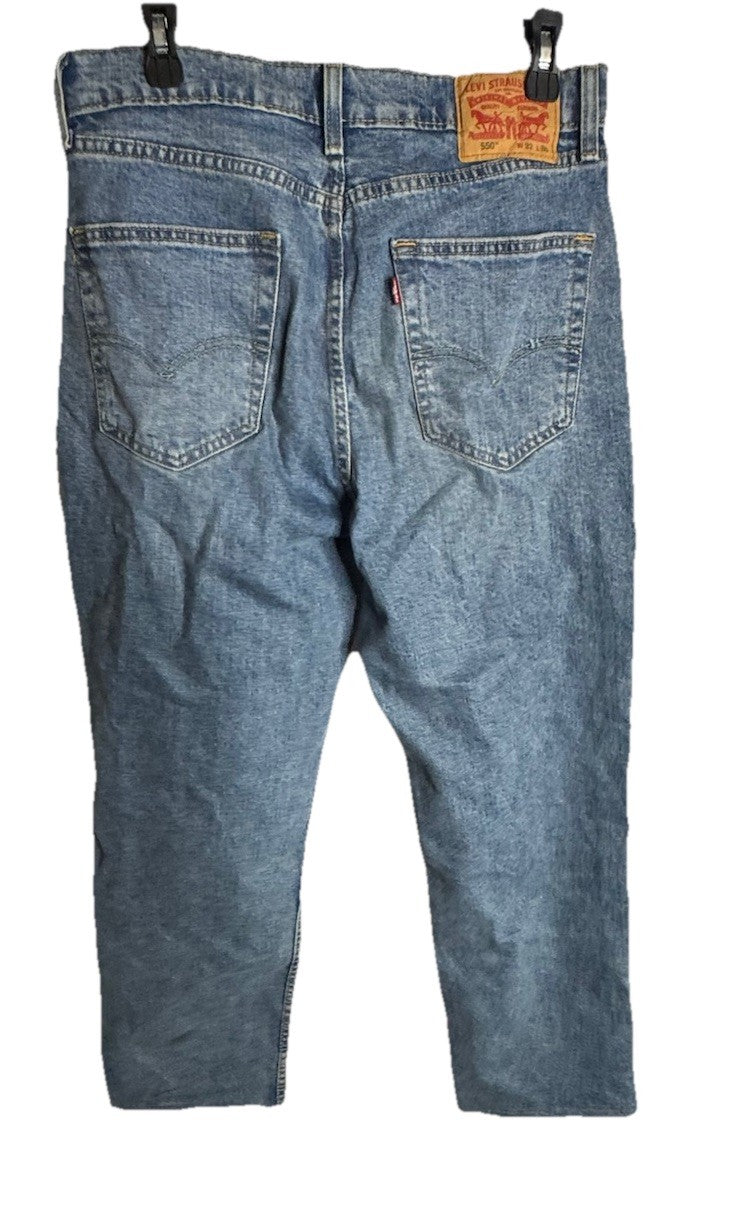 Levi jeans men's 32x30 relaxed fit straight blue stretch denim pants