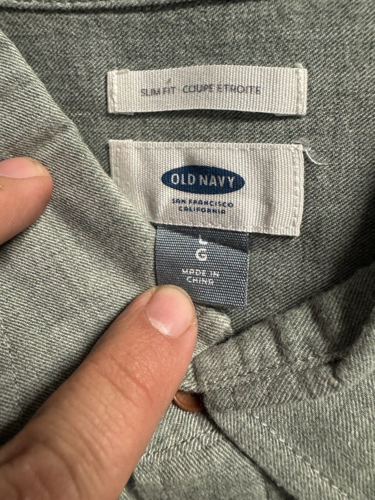 Old Navy Button Up Shirt Size Large Long Sleeve