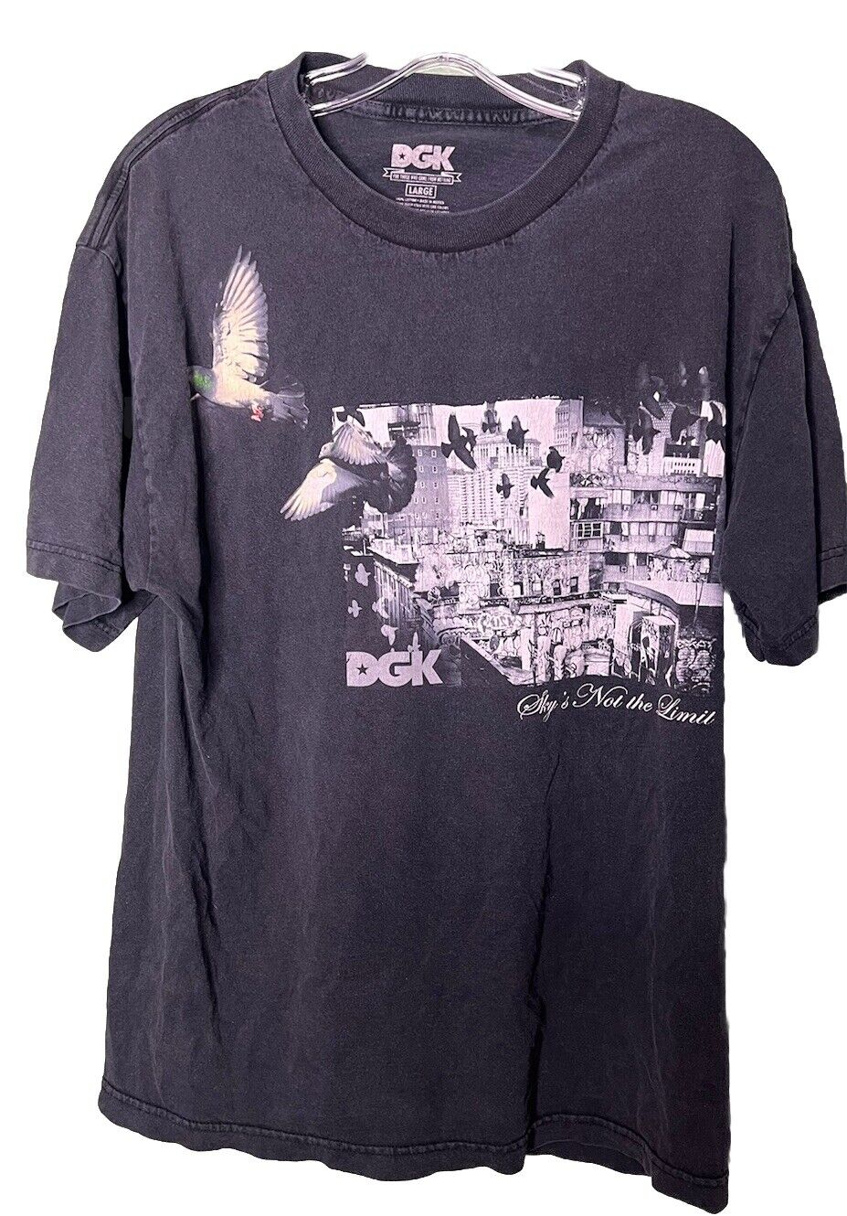 Dgk Sky's Not The Limit Shirt Ny Street Culture Size Large