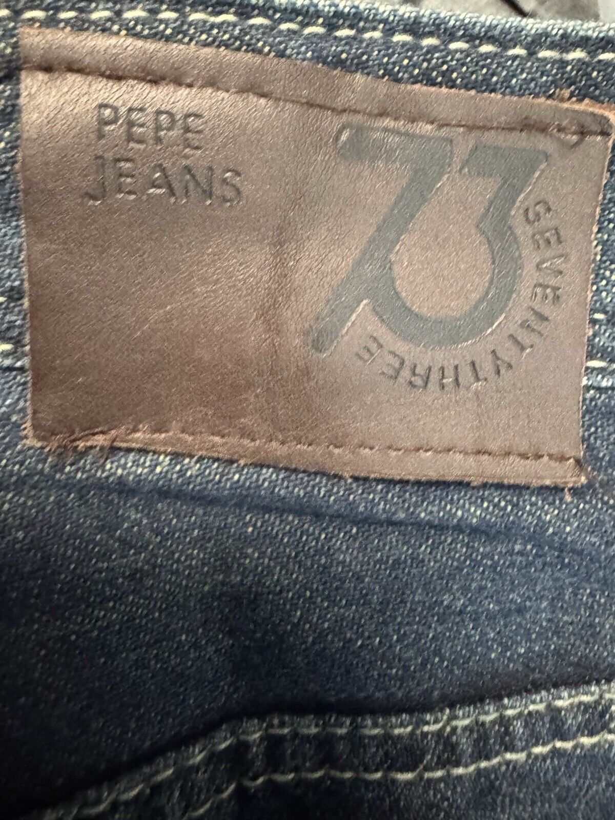 Pepe Mens Jeans 36x32 Comfort Fit Straight Leg Denim Cotton
