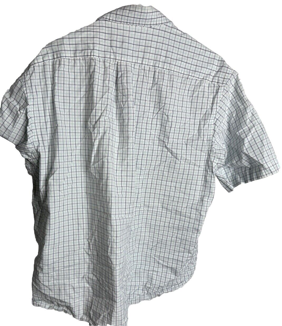 Club Room Men's Easy Care Plaid Button Up Shirt Size 17.5 XL