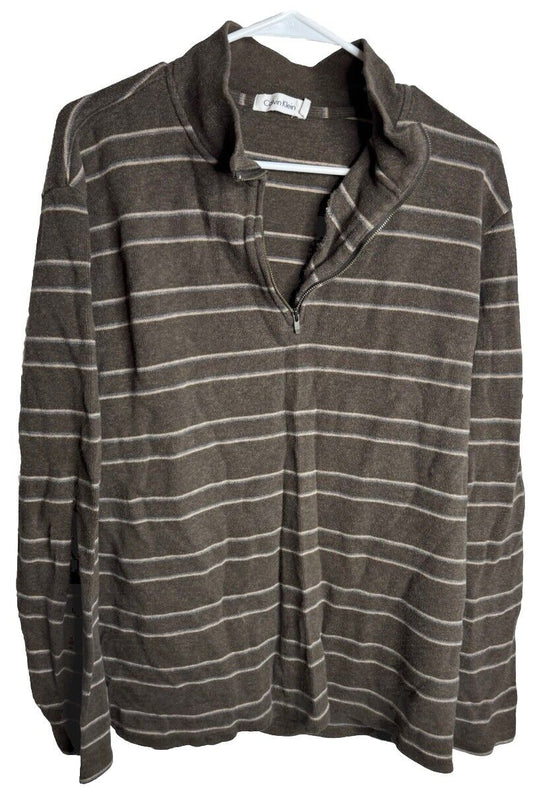 Calvin Klein Long Sleeve 1/4 Zip Pullover size large