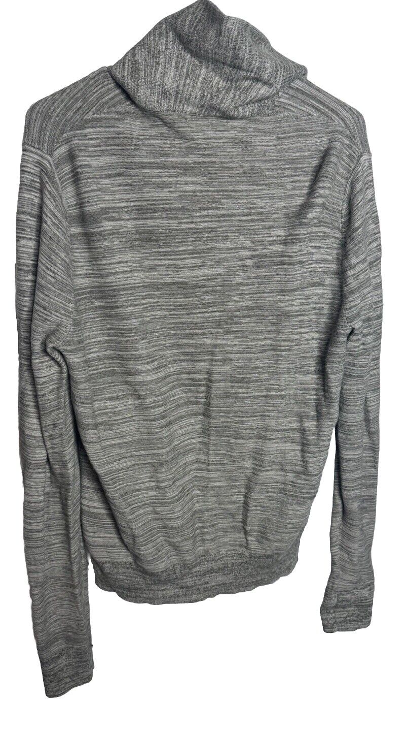 Banana Republic Mens Sweater Full Zip Size Medium Gray