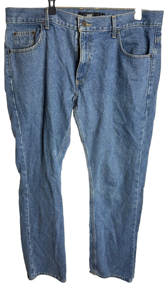 Berkley Jensen Jeans Mens Size 32x34 Blue Straight Leg Denim