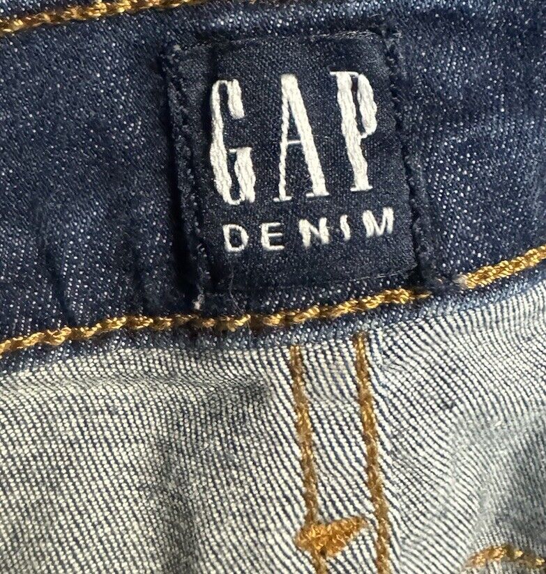 Gap Womens Jeans 4 / 27 Blue Skinny Denim Pant Mid Rise Dark Wash Solid Casual