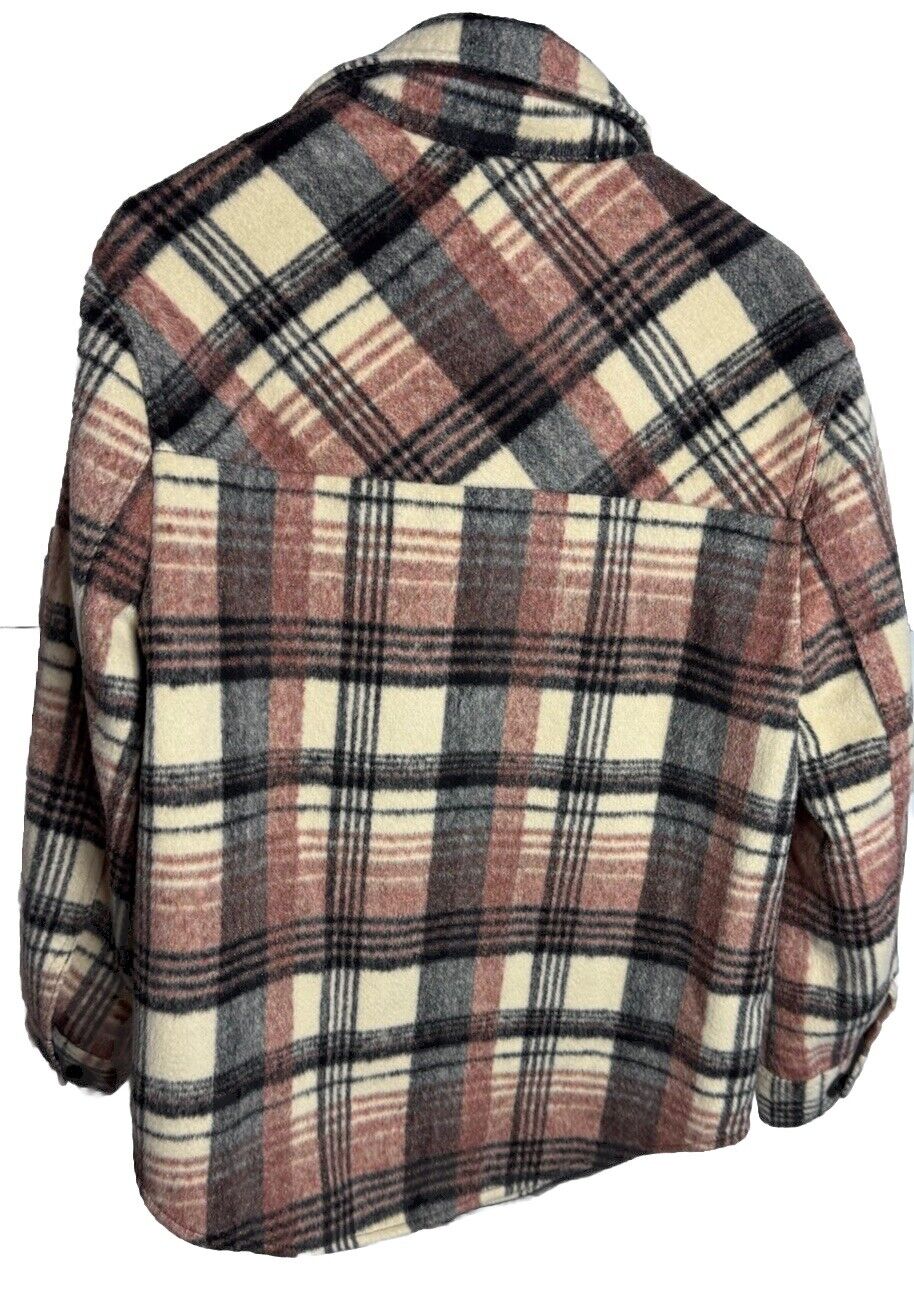 Emory Park Oversized Shacket plaid  Flannel size Medium