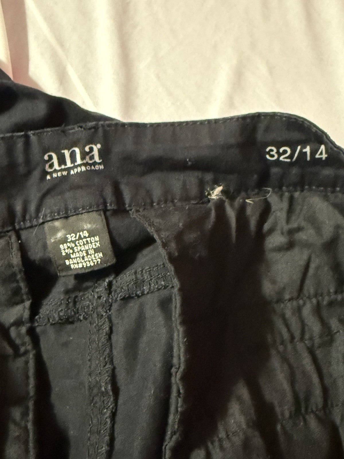 A.N.A Women Black Pants 32/14