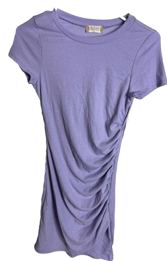 Altarid State Crew T-Shirt Sz Small Blue Women NWT Solid Short Sleeve
