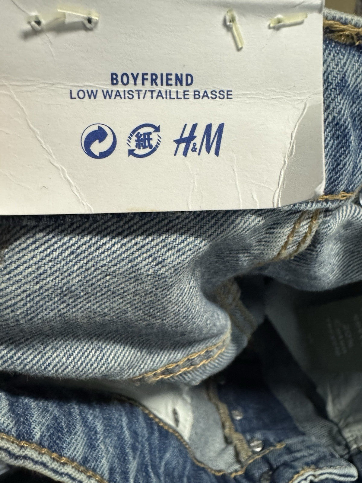 H&M &Denim Boyfriend Base Women Jeans Size 2