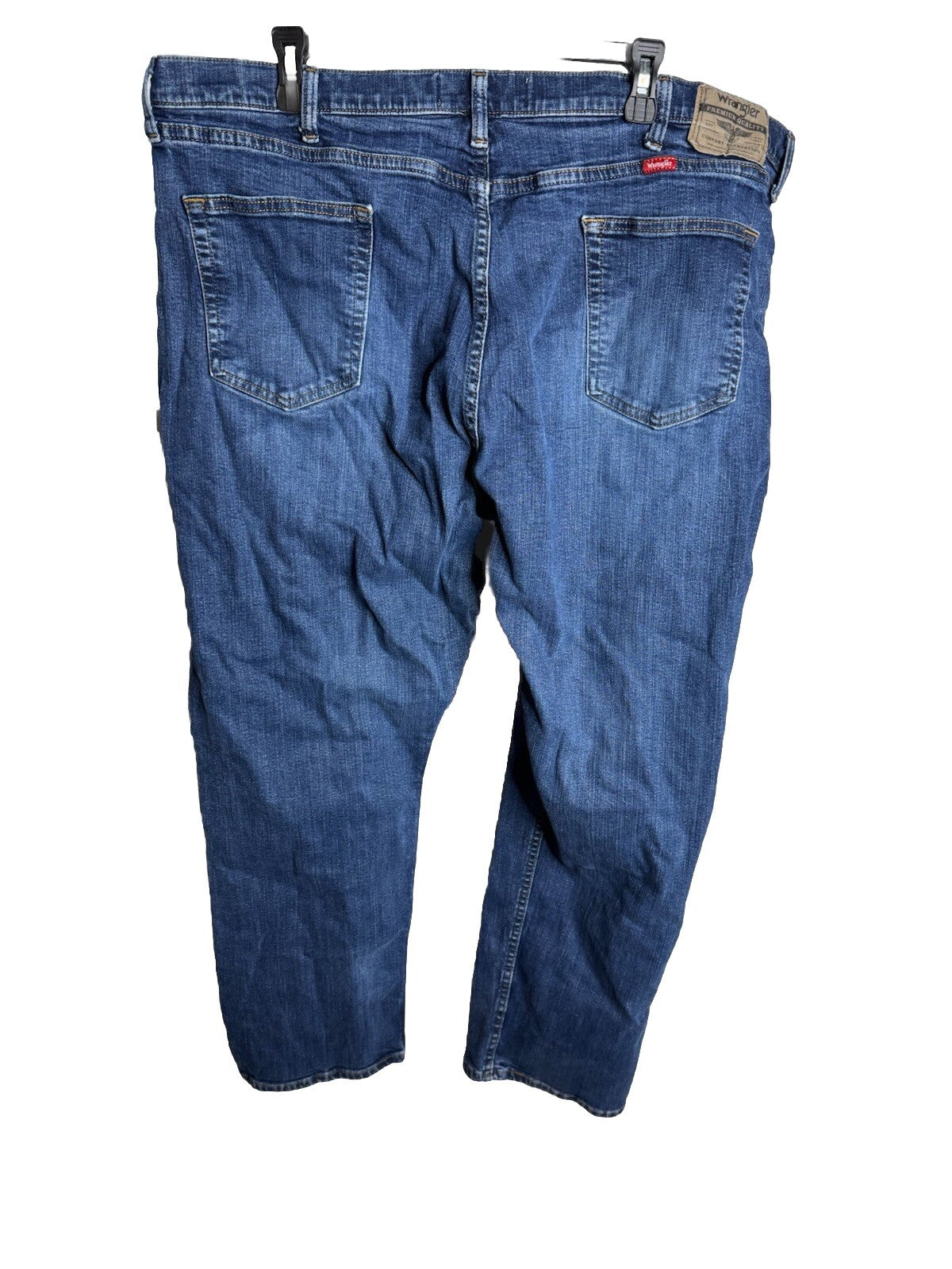 Wrangler Mens 42x30 Jeans Relaxed Bootcut Blue Jeans