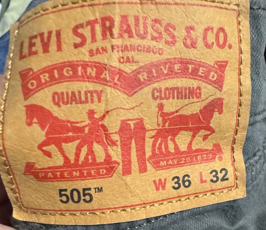 Levis Jeans Mens 36x32 Pants 505