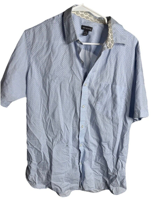 Van Heusen Shirt Mens Large 16-16.5 Dress Button Up Mens