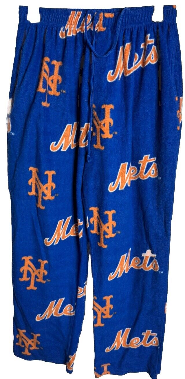 New York Mets Kids Boys Youth Small Sm 8 Fleece Pajama Sleep Pants Lounge Bottom