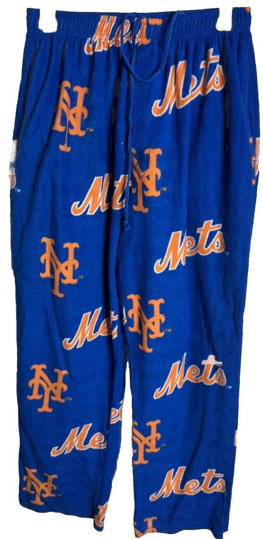 New York Mets Kids Boys Youth Small Sm 8 Fleece Pajama Sleep Pants Lounge Bottom