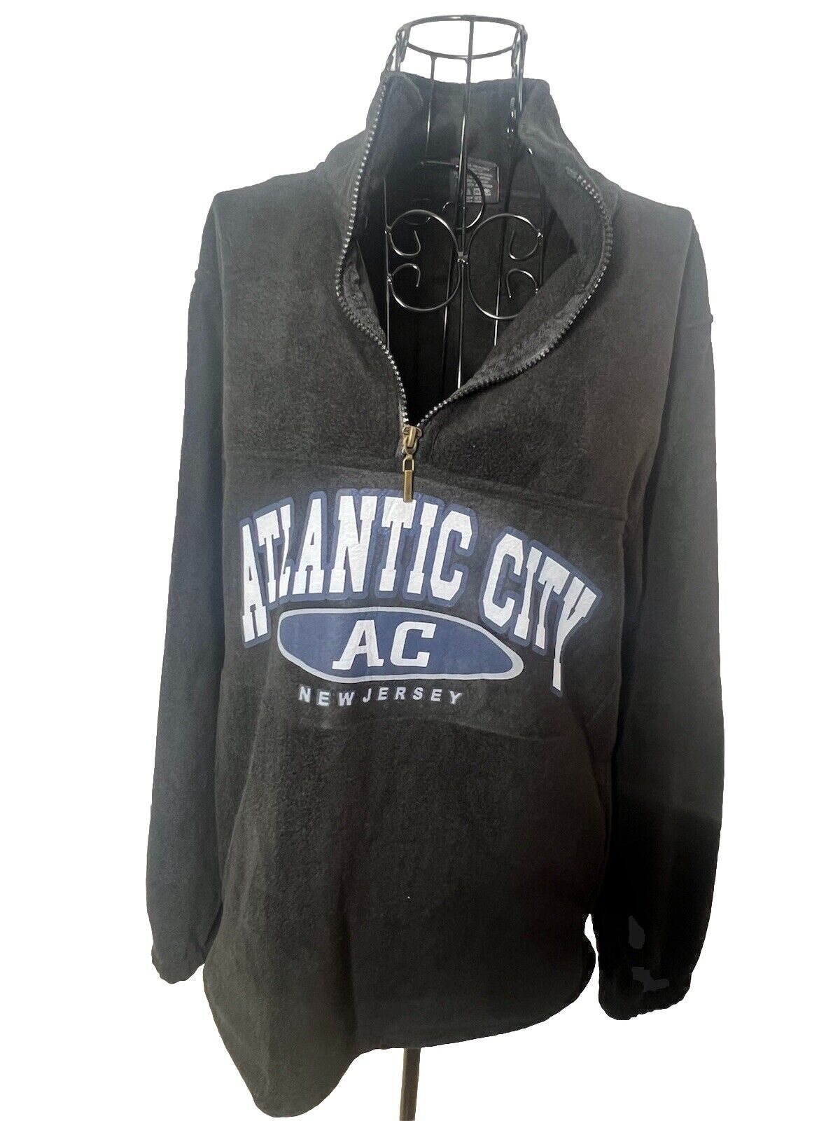 Atlantic City Hoodie Mens Medium 3/4 Zipper