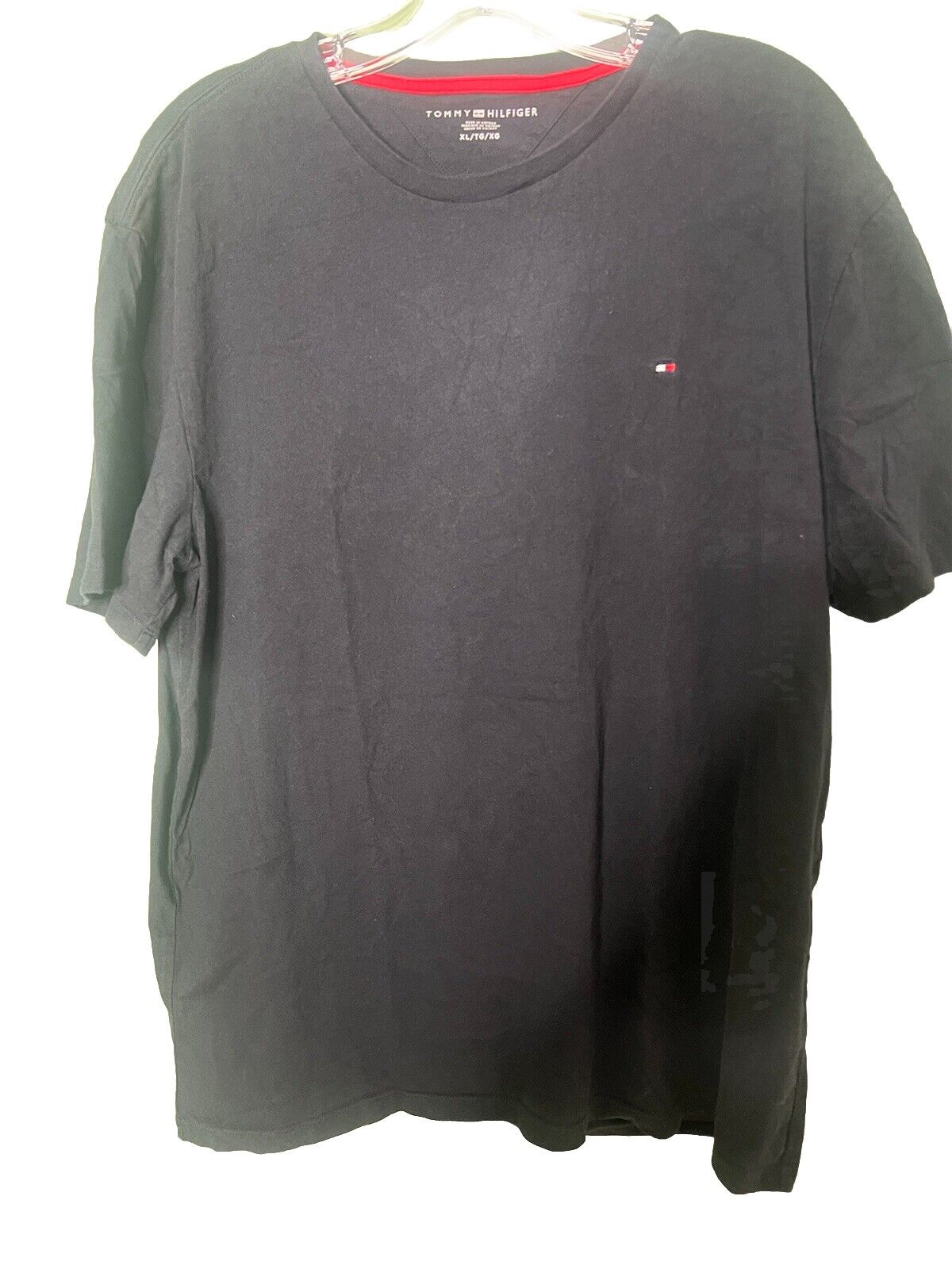 tommy hilfiger black short sleeve shirt size XL