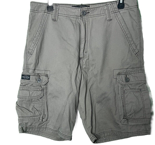 Lee Men's Extreme Motion Swope Cargo Shorts Comfort Bottoms Pockets Caramel 33