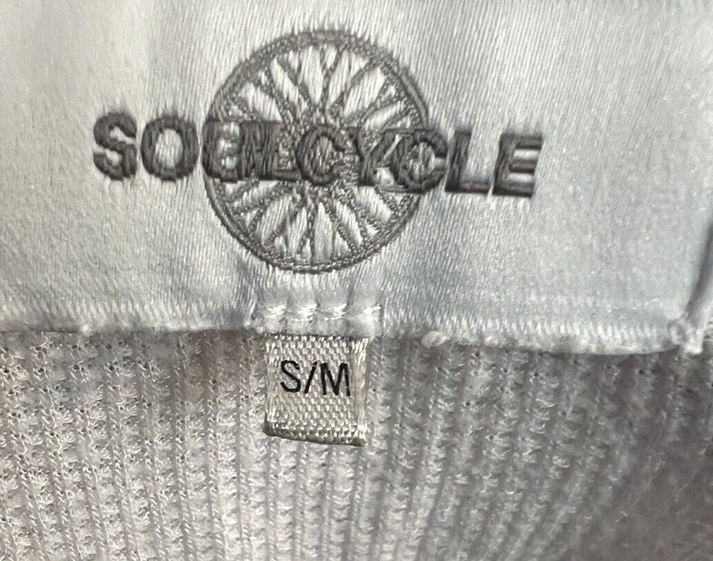 Soul Cycle Size S/M tee shirt crop top pirate skull & bones