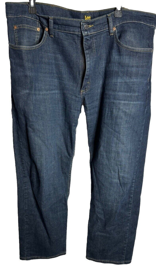 LEE Regular Fit Jeans Straight Leg Regular Seat & Thigh At Waist Dark Blue Orion