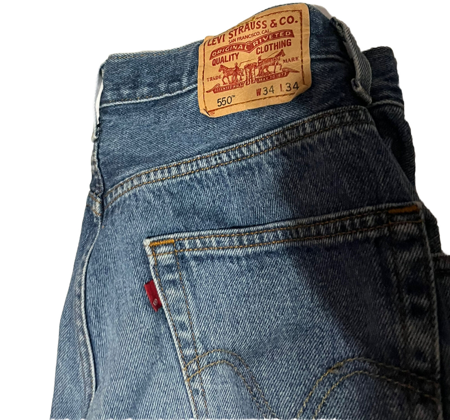 Levi’s men's 550 relaxed fit jeans, Size 34x34