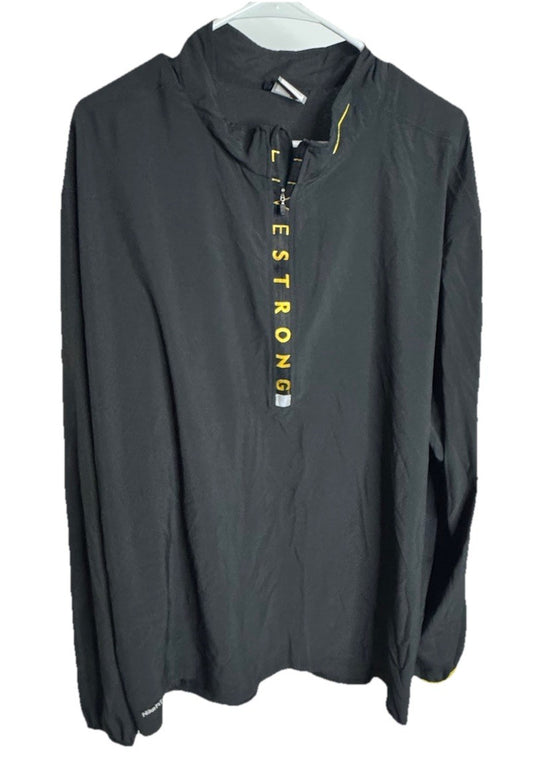 Nike Livestrong Jacket Black 1/2 Zip Performance Pullover Windbreaker Mens XXL