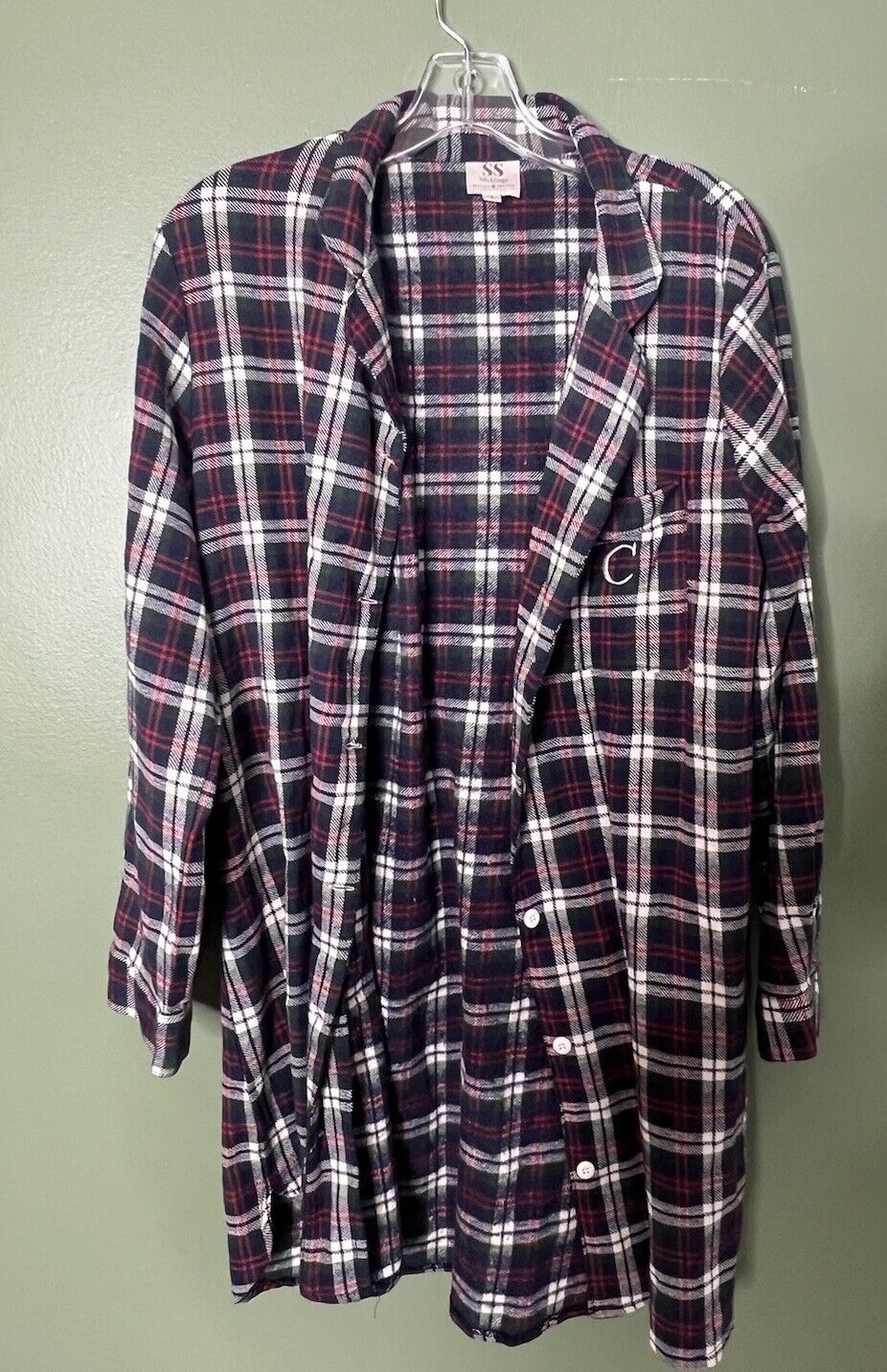 US Women's Flannel Cotton Long Sleeve Nightgown Nightwear Sleepwear/Sleep Dress