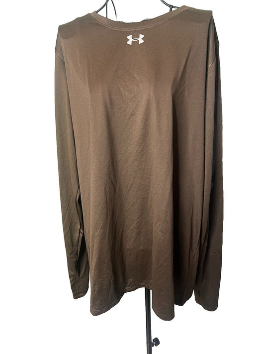 Under Armour 2XL UA Heat Gear Long Sleeve Shirt Loose Fit Stretch