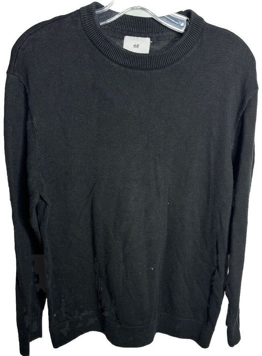 New H&M Mens T-Shirt Long Sleeve Crew Neck Pullover Size Small