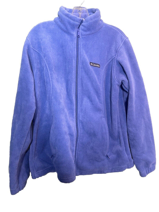 Columbia Jacket Womens Medium Full Zip Pockets Fleece Long Sleeve