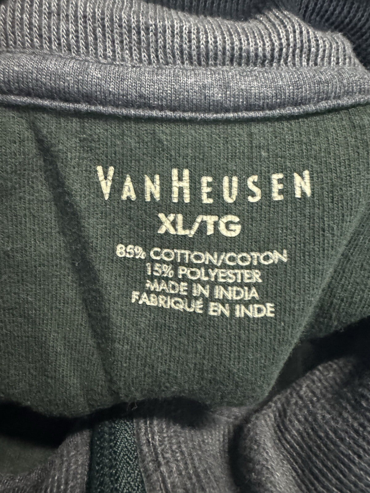 Van Heusen 1/4 Zip pullover sweatshirt Mens Size XL