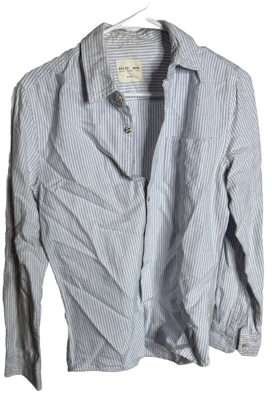 PAZZO Long Sleeve Button Down Embroidered Shirt Size Medium