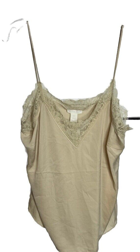 H&M Tank Tops Womens Size 14 Lace Lined Spaghetti Strap