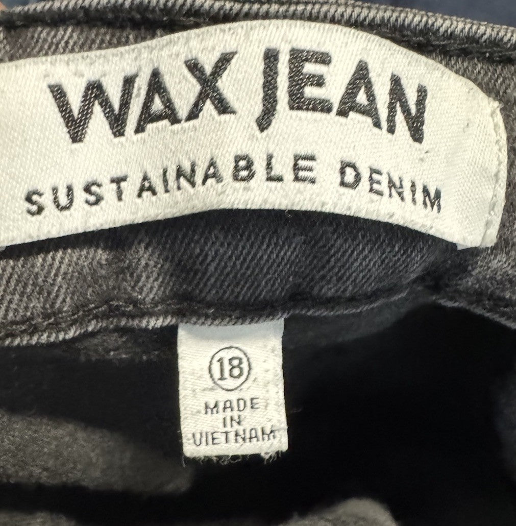 Wax Jean Women Jeans 18  Cotton Blend Distressed Slim Fit Regular Denim