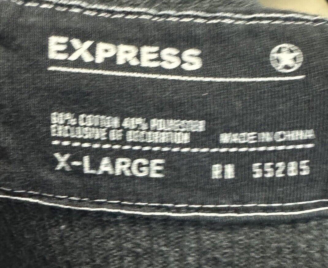 Express Men's XL Waffle Long Sleeve Henley Shirt