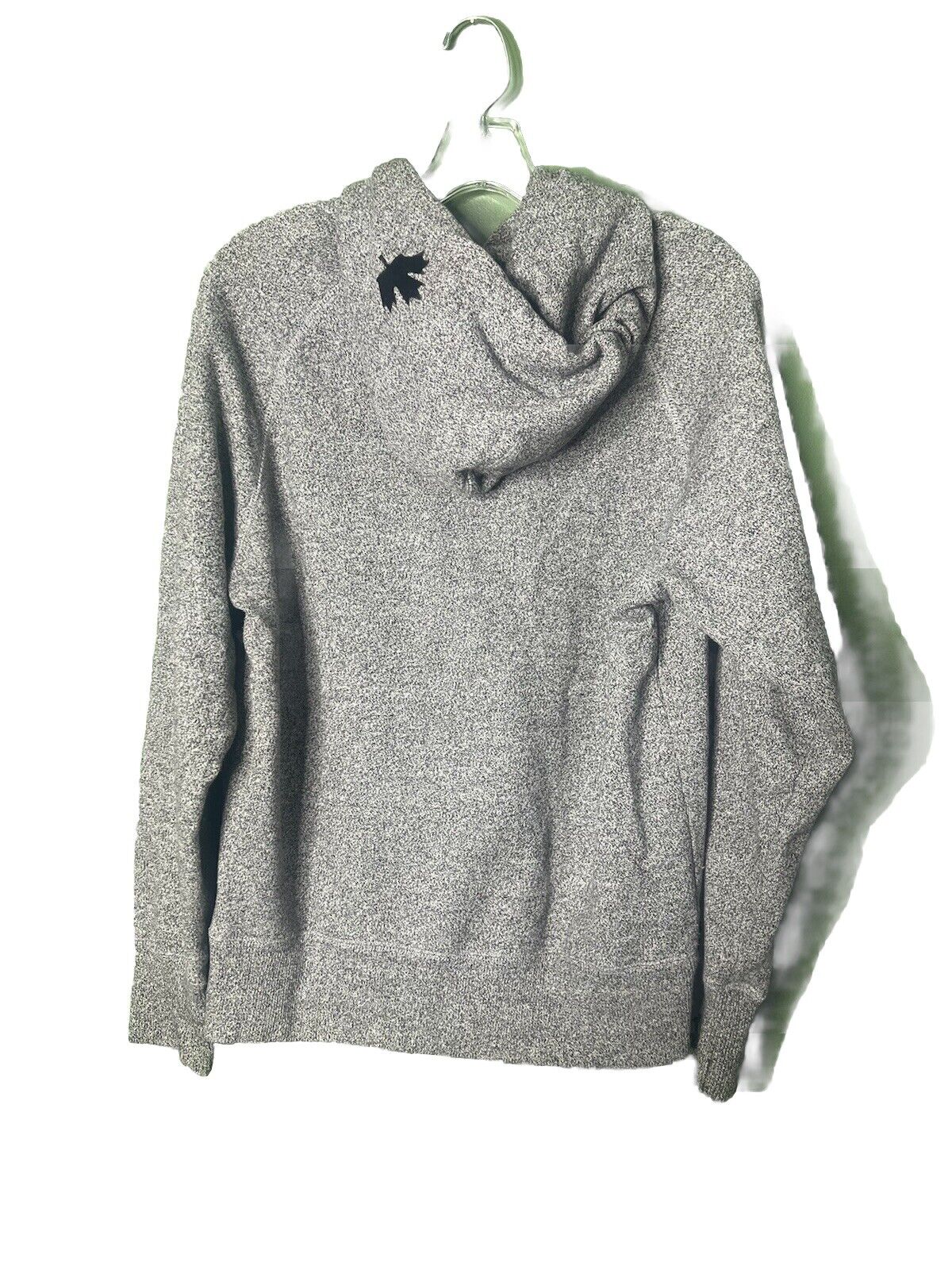 Roots Canada Hoodie Women's XS Gray Beaver Logo Sweatshirt