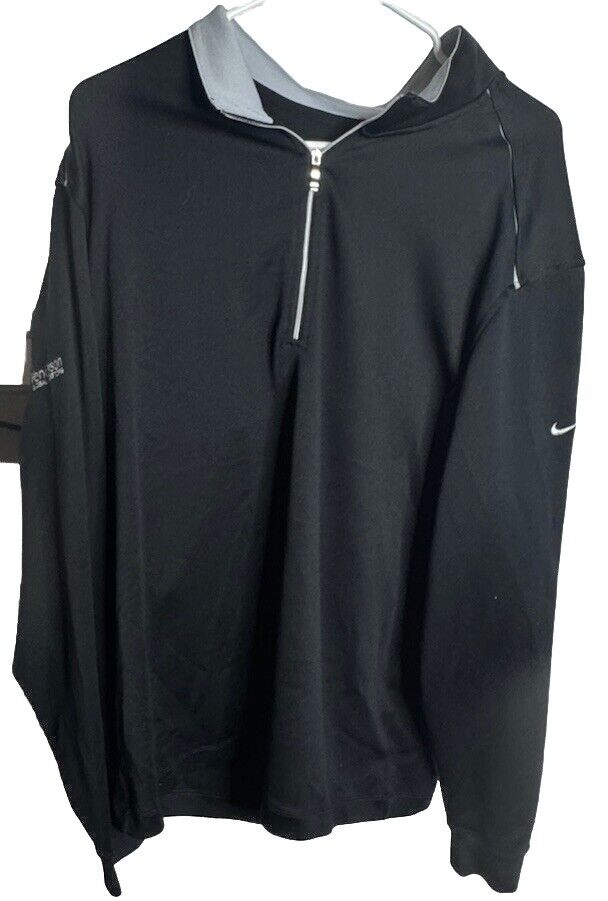 Nike Golf Dri Fit Mens XL 1/4 Zip Pullover Modern Fit Athletic